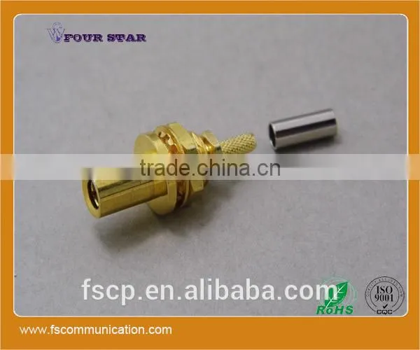 SMB Connector Female Back Bulkhead Crimp for RG316 Cable photo-5