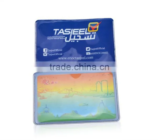 9x6cm Transparant PVC ID Card Holder photo-2