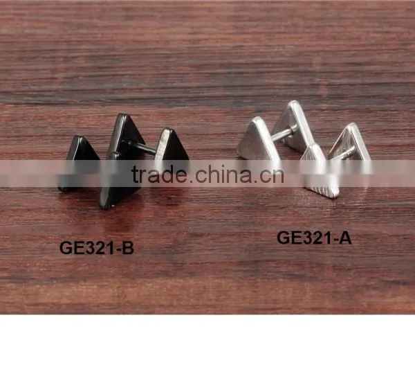 Latest Wholesale 316L Stainless Steel Muslim Jewelry Gold Earring photo-2