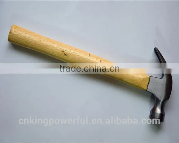 High Quality Claw Hammer (rubber &wooden Handle) Hand Tools Garden Hammer photo-2
