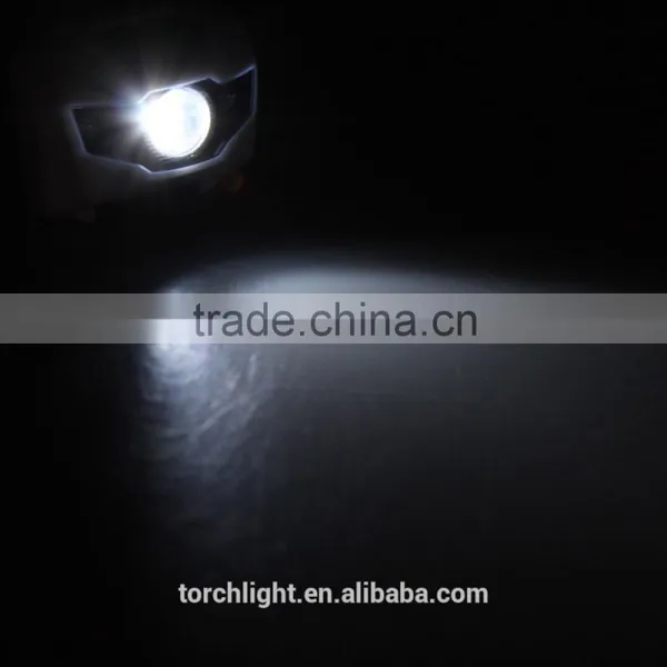 3W Ultra Bright Mini White LED Headlight Headlamp 3 Modes 2LED Red Flashlight for Outdoor photo-6