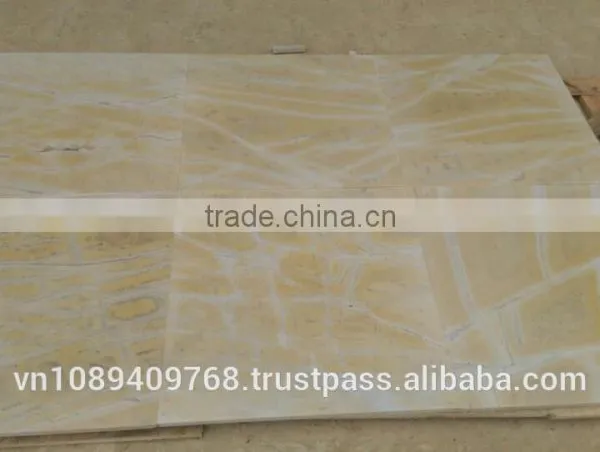 Vietnam Wood Marble Tile Yellow