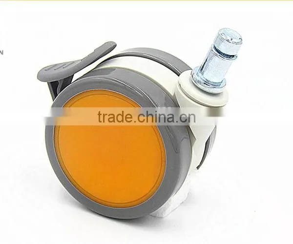 2015 China-made Discount Colorful Non-noise 64mm Orange ABS Material Casters for Air Cleaner photo-3
