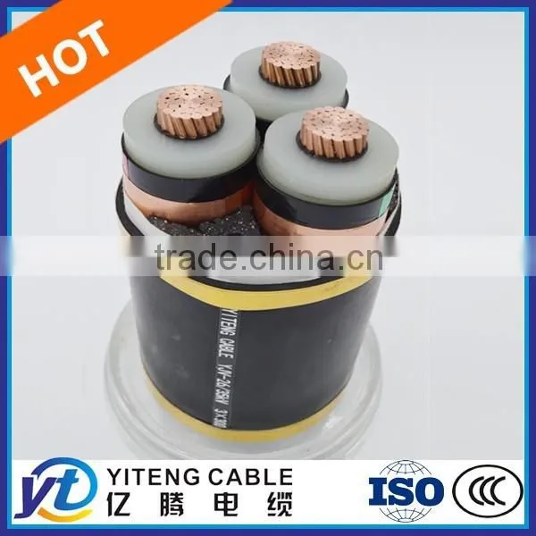 Top Quality 6-35KV Medium Voltage XLPE Insulated PVC Jacket Three Cores Power Cable photo-3