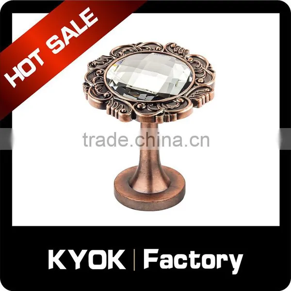 KYOK Antique Brass Magnetic Curtain Hook, Crystal Curtain Hook photo-2