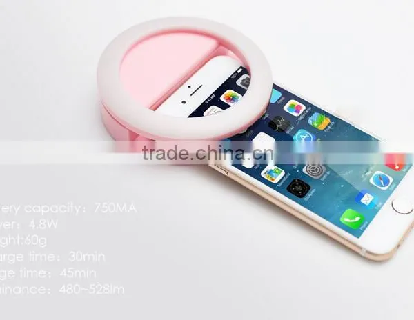 Guangdong Manufacturer Brand LEDs Rechargeable Ring LED Selfie Flash Light photo-4