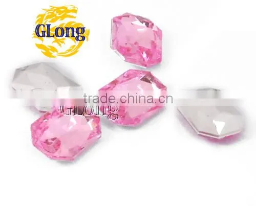 13*18mm Acrylic Point Back Octagon Mix Color Bling Rhinestone&Crystal For Stylish Bags Garment Shoes #GY011-18P(Mix-s) photo-6