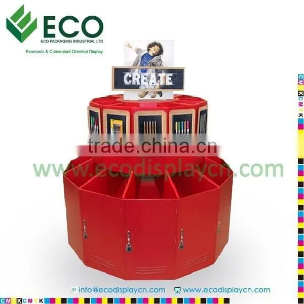 Round Pallet Display, Cardboard Pallet Display For Supermarket
