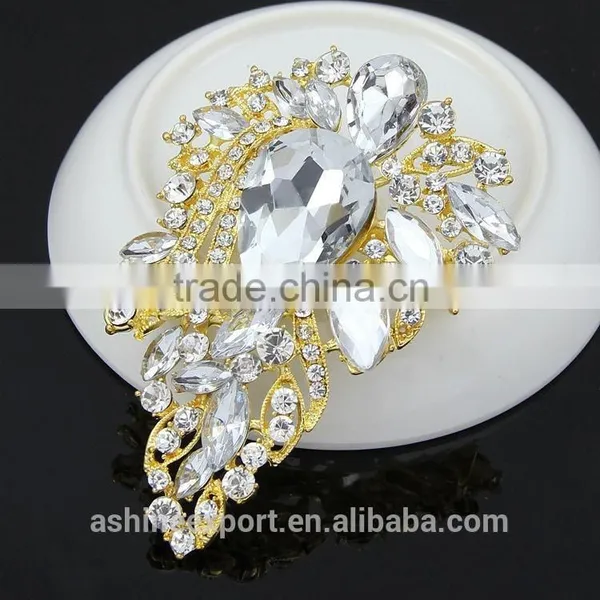 Exquisite Cheap Classic Bridal Bulk Crystal Rhinestone Brooch/handmade Rhinestone Brooch photo-2
