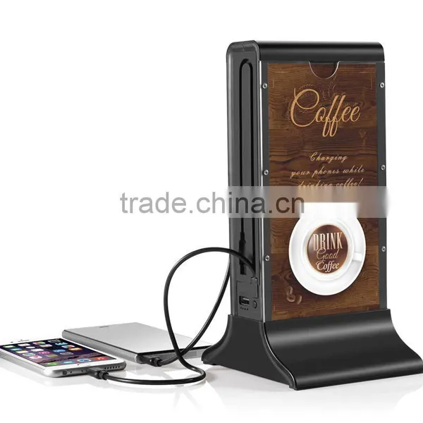 Factory Prices Universal Public Power Bank OEM Advert Service for Bar/Coffee Room/KTV/Restaurant HY-C201 photo-2