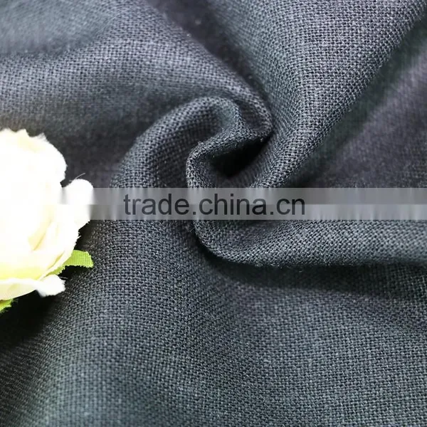 55% rayon 45% linen viscose blended linen viscose woven solid fabric mill for dress linen viscose fabric
