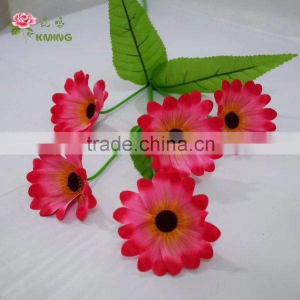 Eco-friendly Material Wholesale Chrysanthemum Silk Flower for Home Table Decoration
