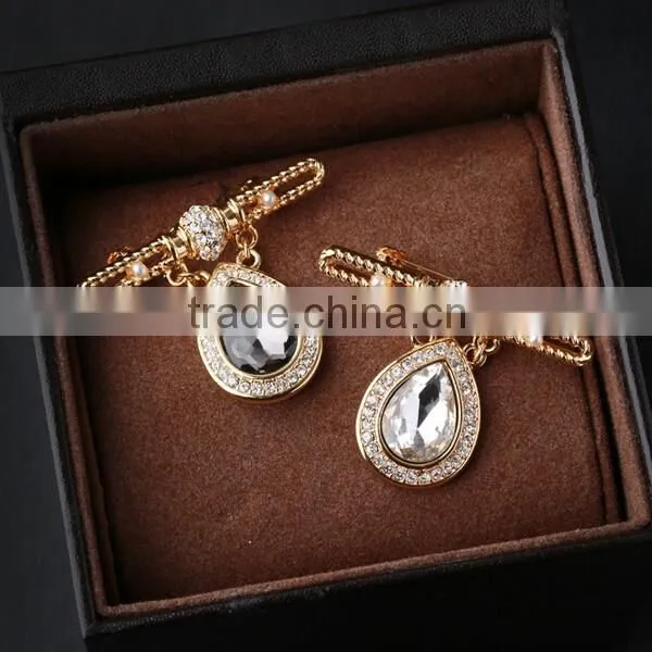 Vintage Multicolor Big Cheap Crystal Diamond Brooch photo-3