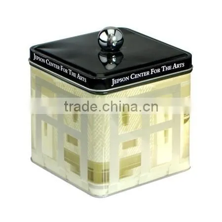 Lovely Design Square Shape Christmas Gift Empty Tin Holiday Tin Boxes for Wholesale Customized photo-3