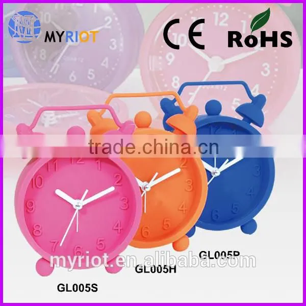 2016 New Colorful Silicone Alarm Clock Hot Sale Promotional Gift