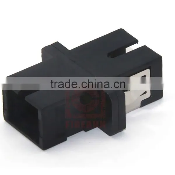SC SX Plastic Enclosure Design Fiber Optic Adapter With Flange