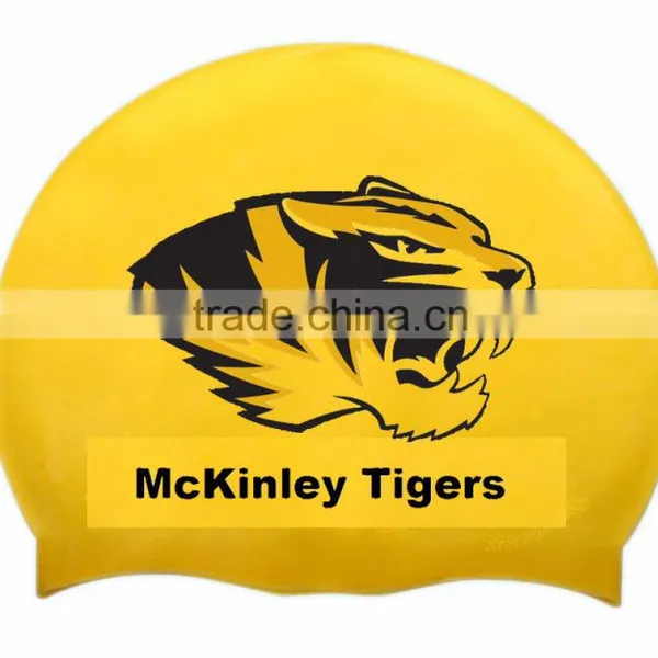 Printing Silicone Cap ,silicone Swim Cap.