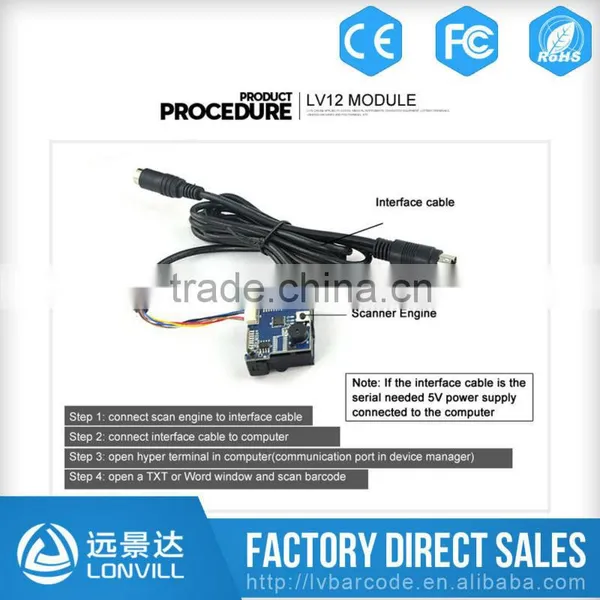 LV12 OEM Barcode Scanners for USB Flash Drives photo-3