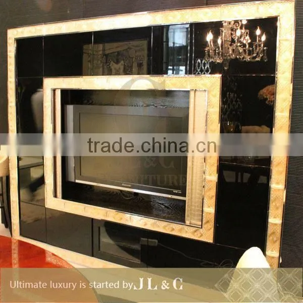2014 Dark tv Cabinet With Oxhide Leather, JH14-06 From China Supplier-JL&C Furniture photo-5