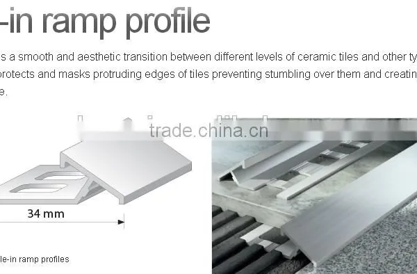 Extrusion Aluminum Ceramic Tile Trim photo-2