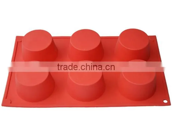 Silicone Hearts Baking Cake Chocolate Soap Ice Mold Mould Pan 6-Cav photo-2