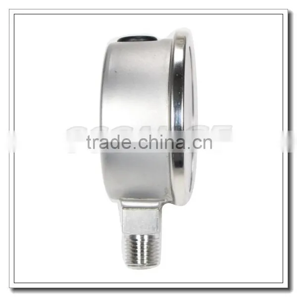 High Quality 2.5 Inch All Stainless Steel Bottom Entry Industrial Pressure Meter photo-4