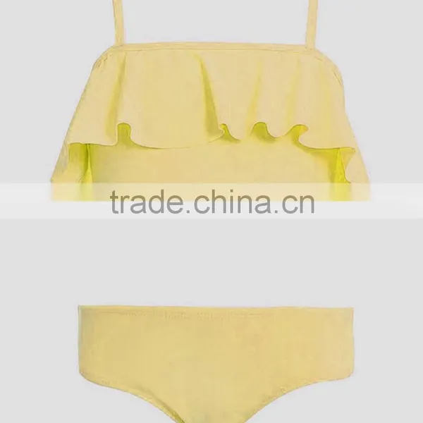 Comfortable Nylon Big Flounce Importers Lovely Girls 7-16 Swimwear for Kids photo-4