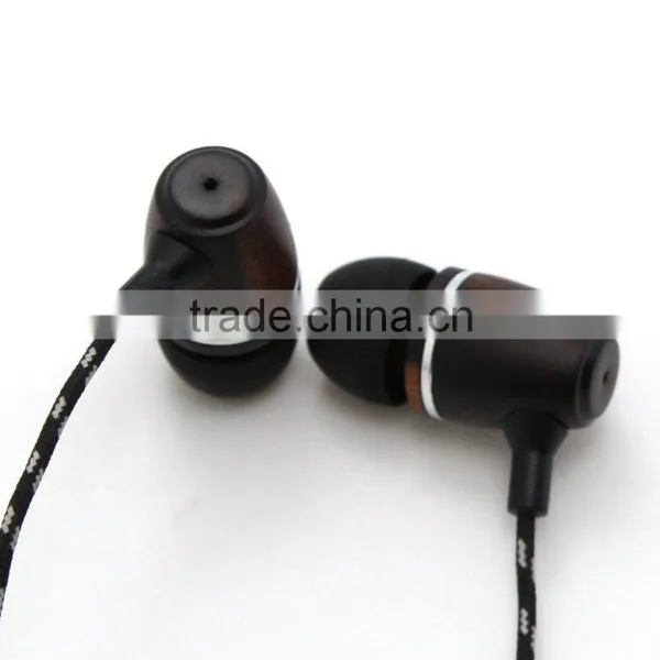 Super Bass Stereo Wood Earphones WOOD Earbuds in Ear Earpiece High Quality for All Mobile Phones photo-3