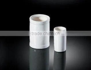 H5650 glossy glaze cylinder white porcelain toothpick guangdong
