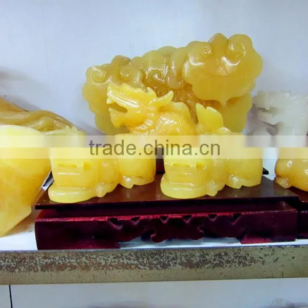 Eye-catching Hot Sale High Quality Chinese Yellow Jade Kylin photo-2