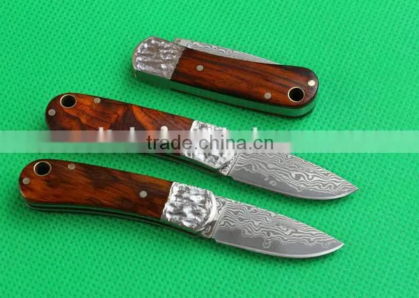 Cocobolo Mini Pocket Knife Folding Knife UD402103 photo-3