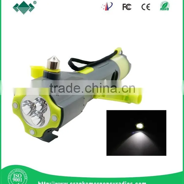 Multi-functional 6 In1 Car Safety Hammer With LED Flashlight for Emergency photo-3