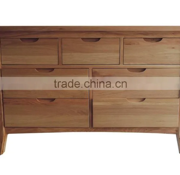 2015 Modern Design Solid Oak 6 Drawer Tall Chest for Home Use photo-4