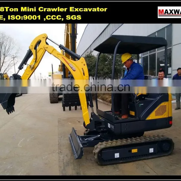 China Cheap CARTER 1.8 Ton Mini Rubber Crawler Excavator , CE / ISO Certificate, CT18-9D photo-2