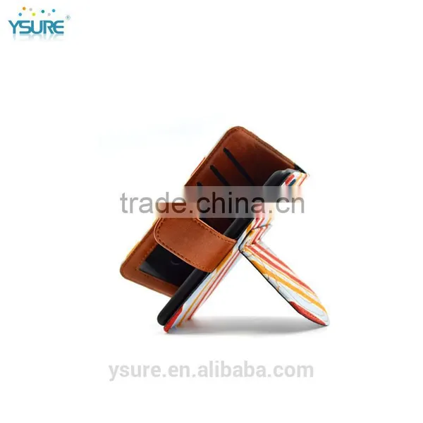 Colorful Unique Design Wallet Fabric Leather Phone Case For Asus Zenfone 2 With PVC ID and Credit Card Slots photo-3