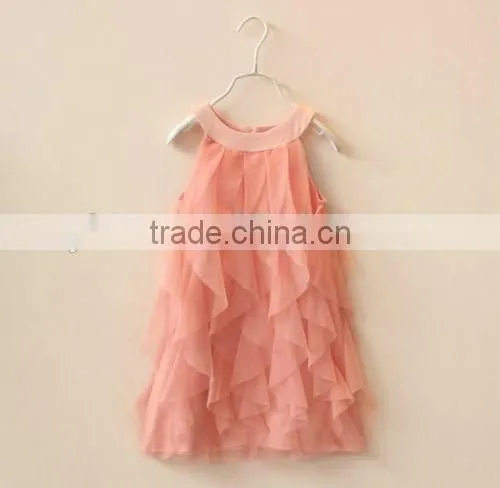 DR000069 Fancy Line Style Dress Pink Yellow Line Style Dress photo-5