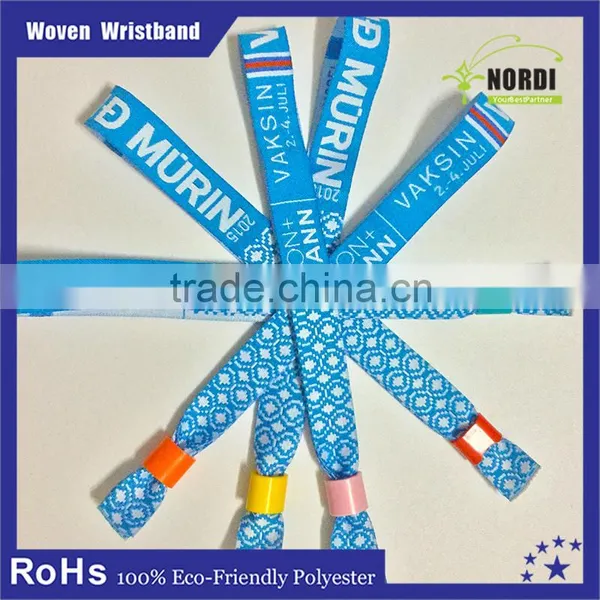 High Quality Theme Parks Promotion Woven Wristband / Fabric Wristbands photo-5