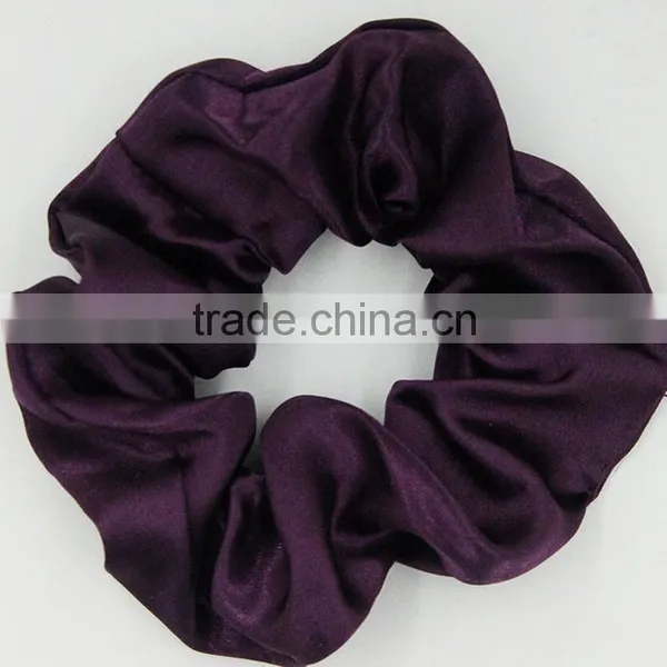 Wholesale Fashion Silk Satin Elastic Ribbon Hair Scrunchie photo-5