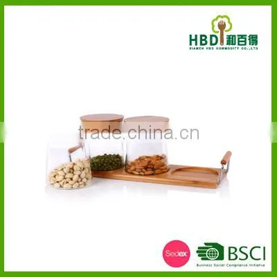 2016 High Quality Eco-friendly Glass Jars With Rack Wholesale photo-3