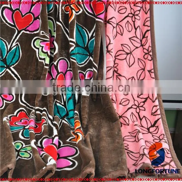 Luxury Bedspreads Printed Coral Fleece for Blanket Korean Blankets
