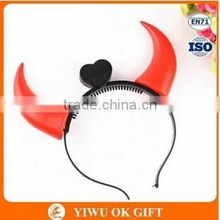 Factory Price LED Flashing Light Devil Horns Halloween Headband photo-6