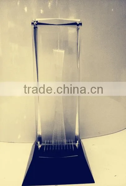 3D Laser Engraving Guangzhou Tower for Home Decor