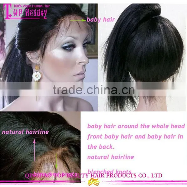 2016 Top Selling Perfect Charming Best Sale 26Inch Malaysian Lace Front Wigs photo-5
