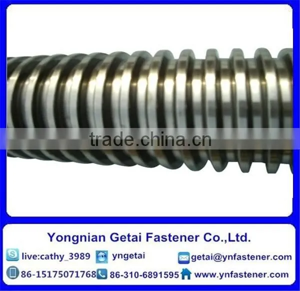Carbon Steel H.D.G / Electrical Galvanized Screw Rods With Black /yellow Zinc Plated/blue White photo-2