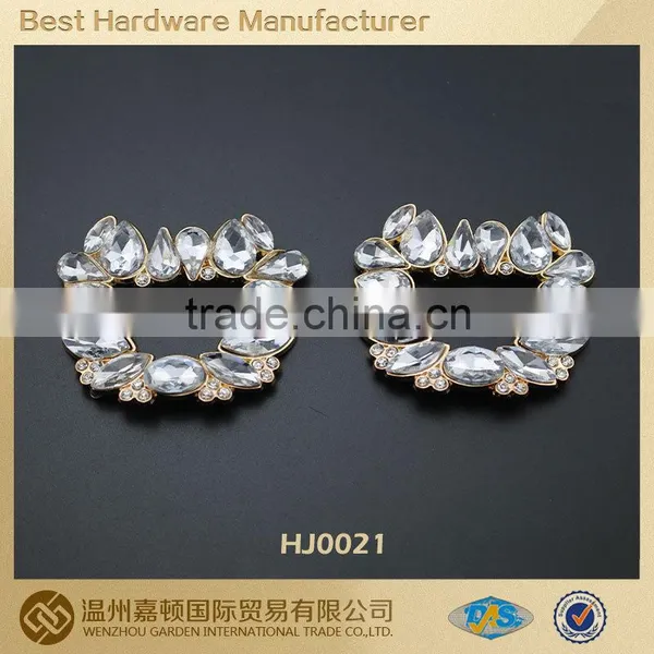 Crystal Square Shape Ladies Shoe Buckle