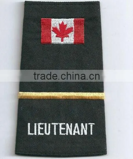 Military Epaulettes Shoulder Embroidery Patches/Badges