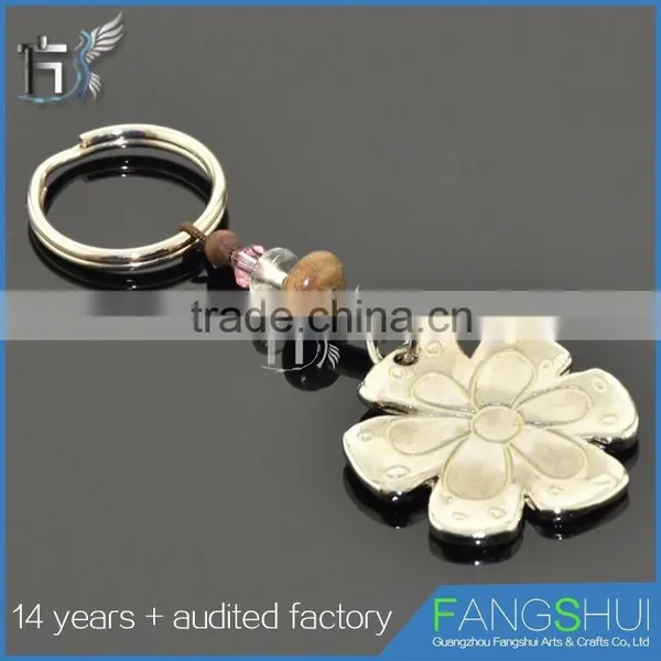 Wholesale Fashionable Metal Snowflake Keychain Cheap for Sale photo-2