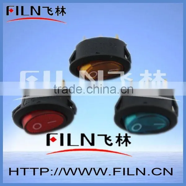 FL3-011N electrical plug with kcd1-102 rocker switch red