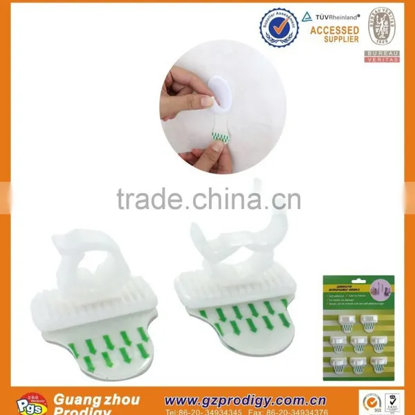 Plastic Clip With Adhesive Pen Clips pp Cable Clip Plastic Wall Mount Hooks photo-3