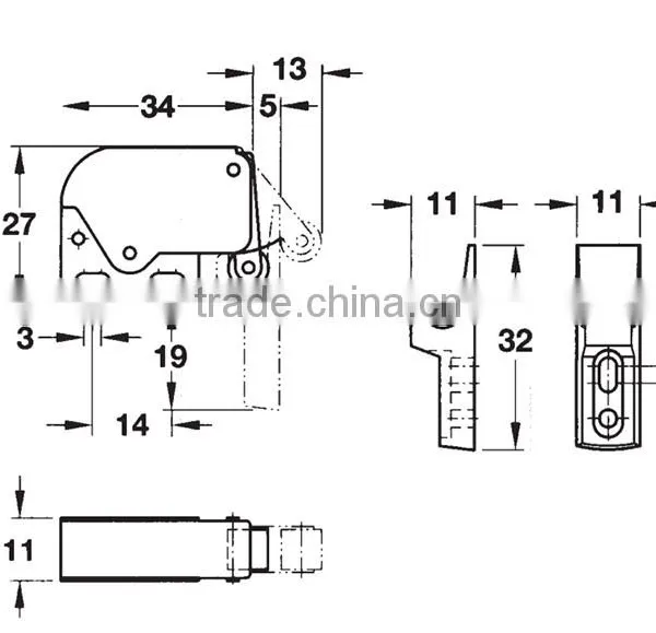Kitchen Cabinet Cupboard Push To Open Touch Mini Latch photo-6